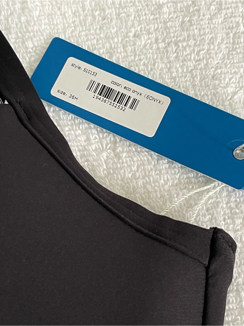Birdsong EcoOnyx Black Bikini Bralette w/ Adjustable Straps - NWT - 36H - Picture 8 of 9
